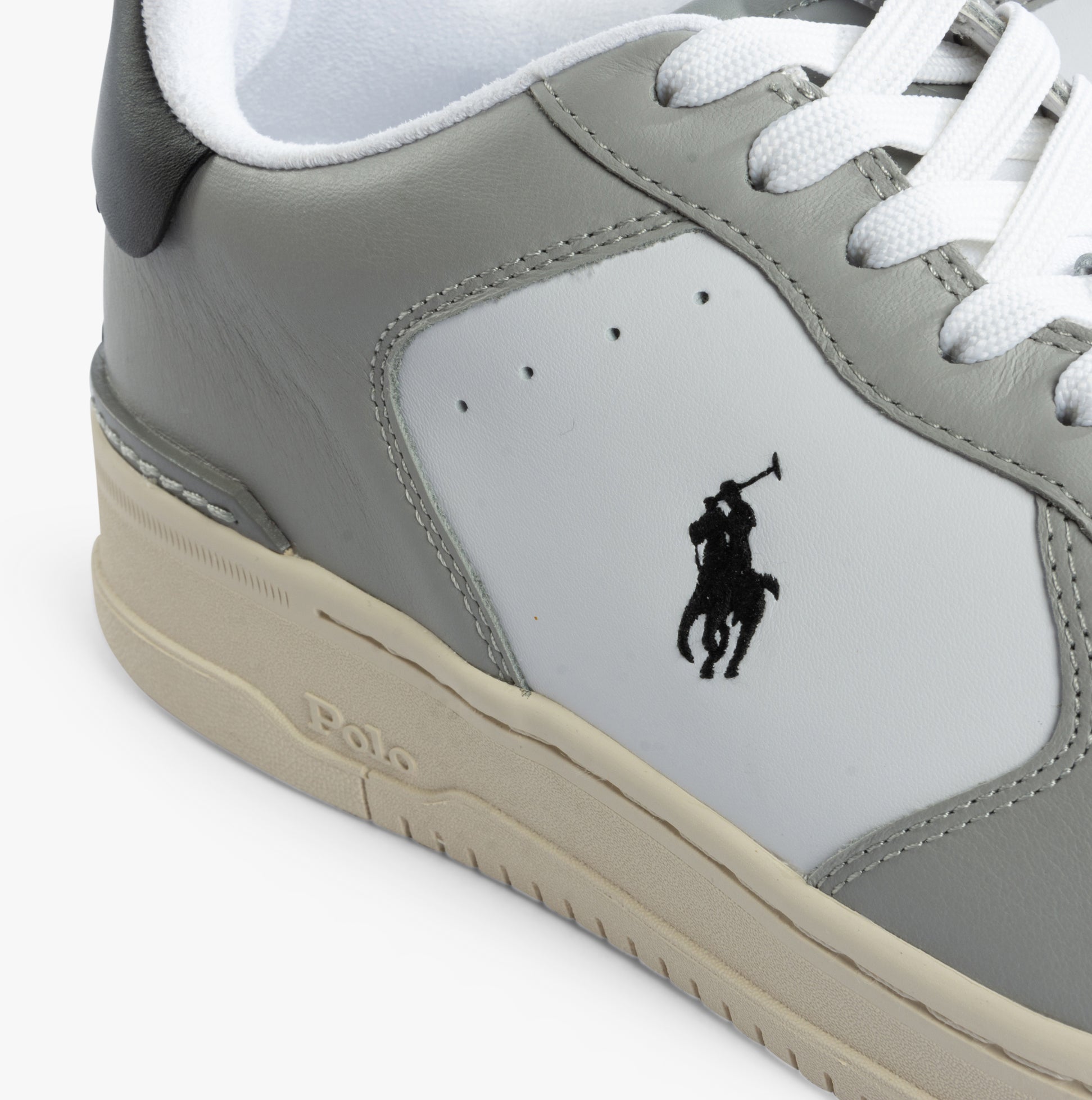 Polo Ralph Lauren MASTERS CRT Mens Trainers Tonal Channel Grey