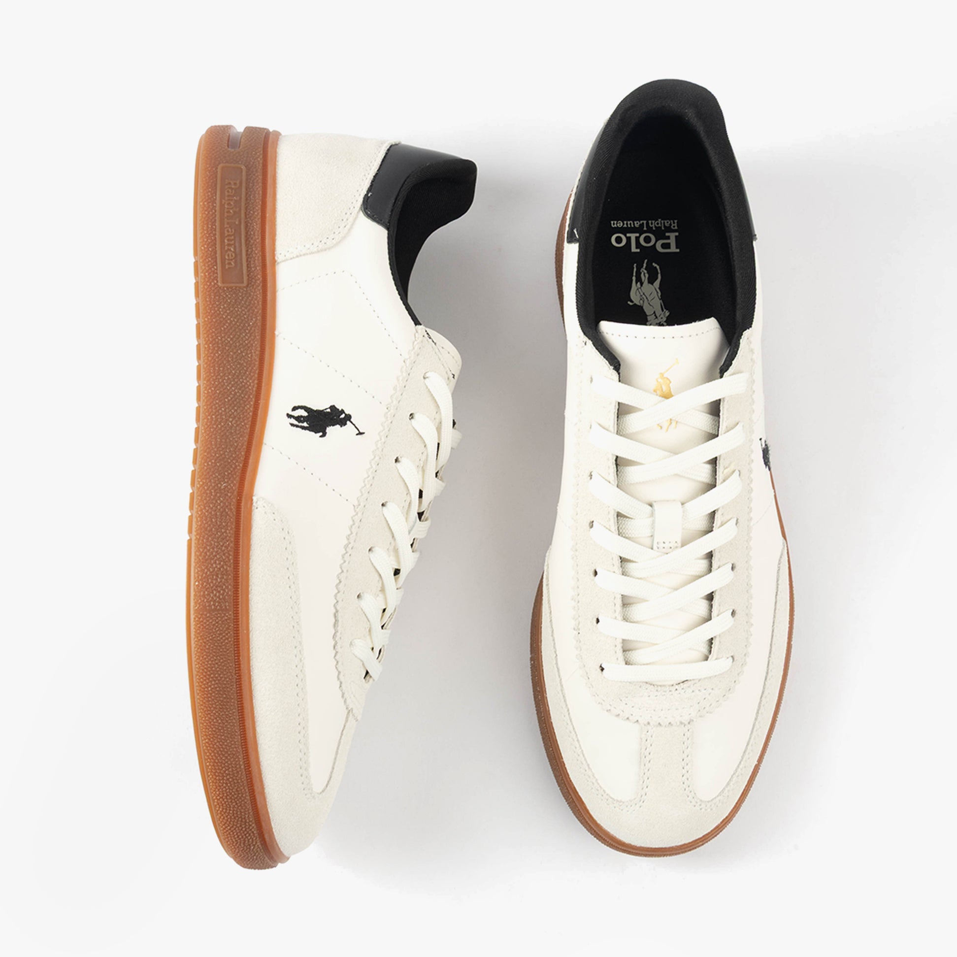 Polo Ralph Lauren BEDFORD Mens Trainers White/Black