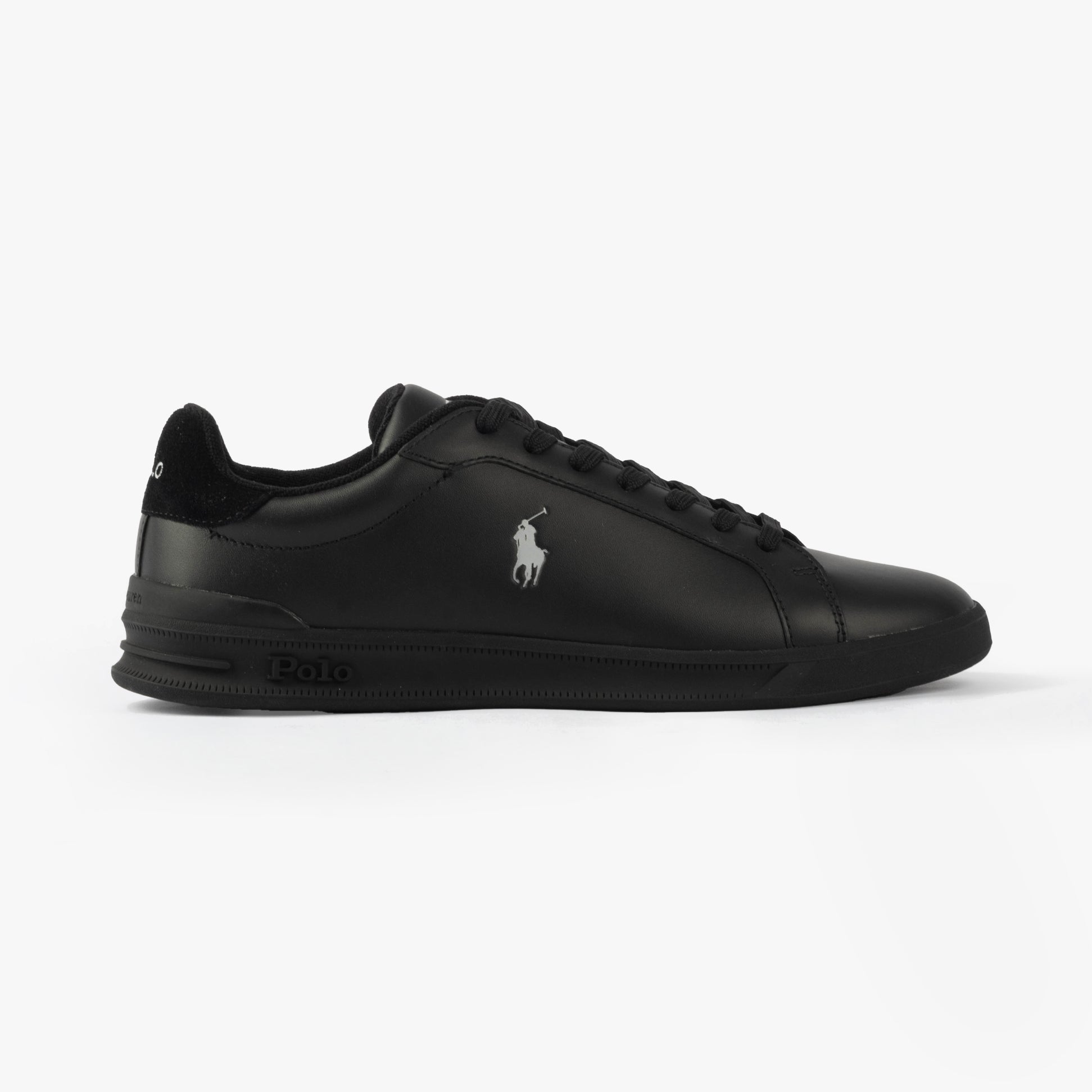 Polo Ralph Lauren HERITAGE COURT II Mens Trainers Black/Soft Grey
