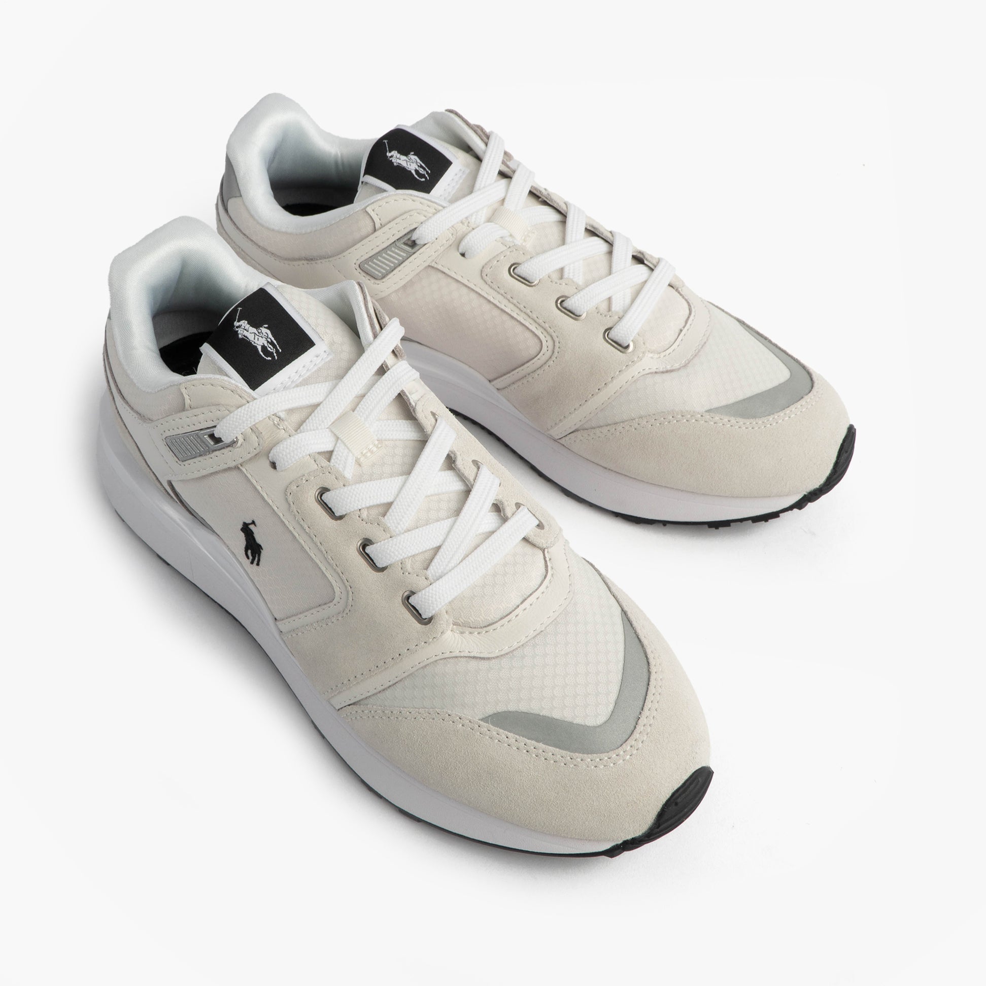 Polo Ralph Lauren Train 89 V2 Mens Suede Panelled Trainer White