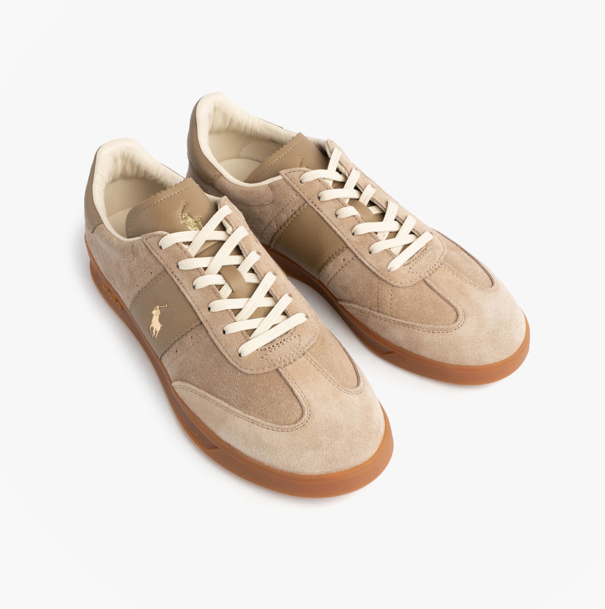 Polo Ralph Lauren Heritage Aera Mens Lace Up Suede Trainer Dirty Buck