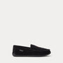 Polo Ralph Lauren BRENAN SCUFF Mens Moccasin Slippers Black Suede