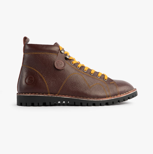 Popps 1961 MOD Mens Leather Boots Oxblood