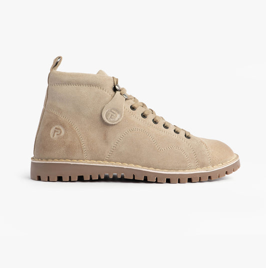 Popps 1961 MOD Mens Suede Boots Sand