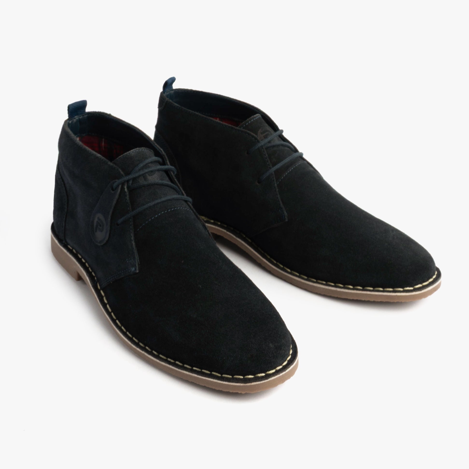 Popps VESPA Unisex Desert Boots Navy