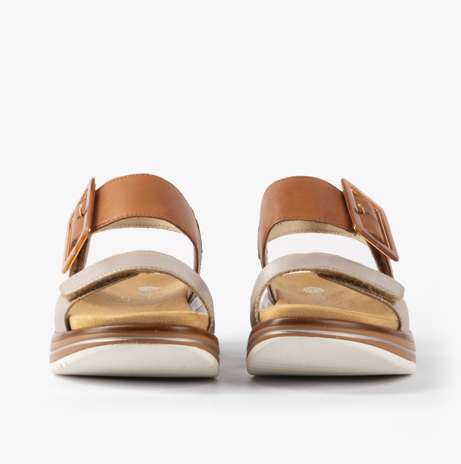 Remonte D1J53-22 Womens Sandals Brown Combination