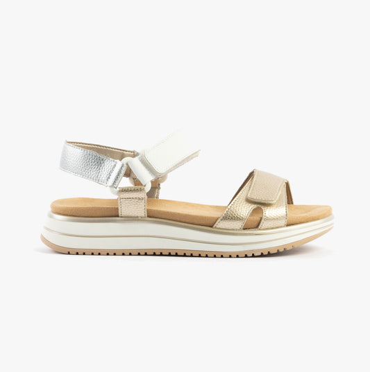 Remonte D1J57-90 Womens Sandals Metallic