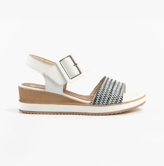 D6453-80 Womens Sandals White Combination
