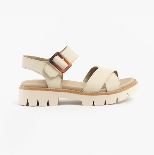 D7950-60 Womens Sandals Beige