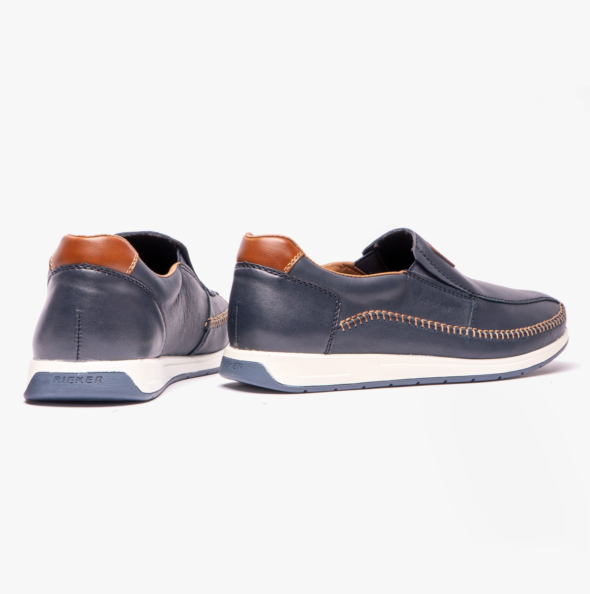 Rieker 11962-14 Mens Loafers Blue