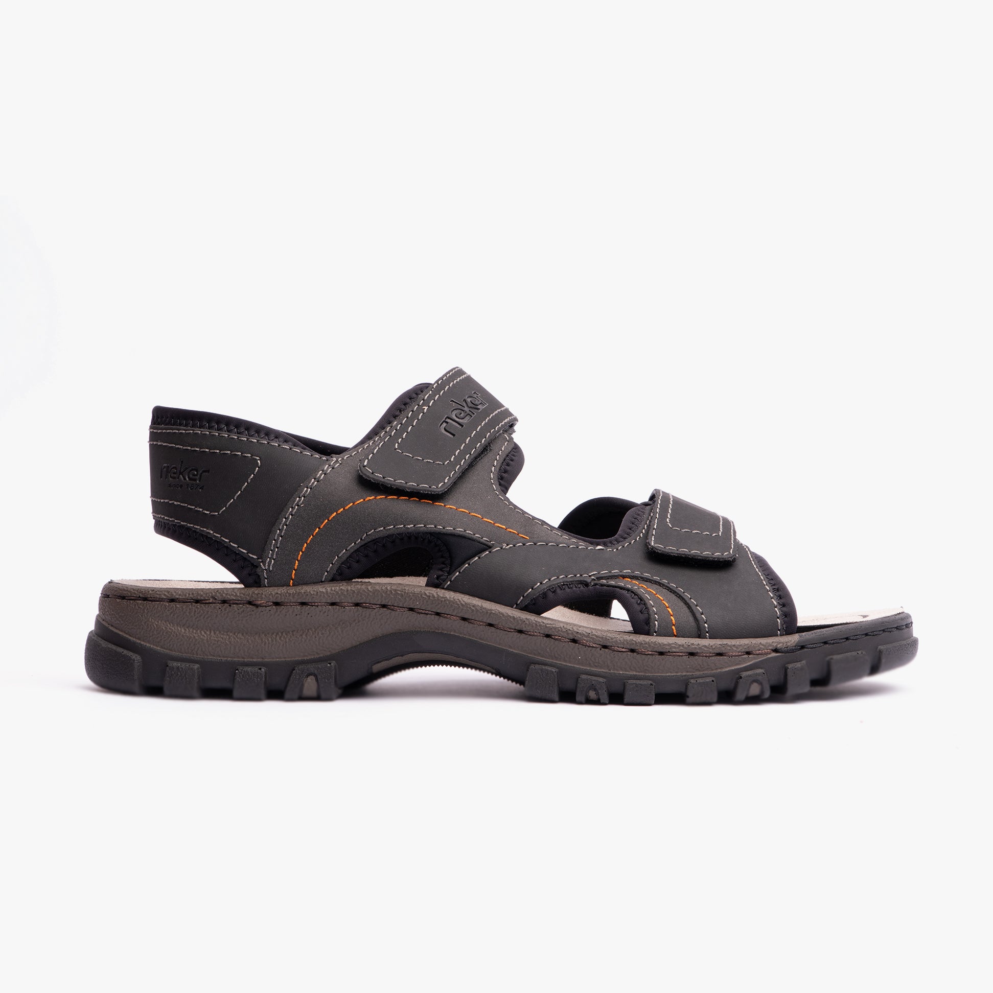 Rieker 25053-00 Mens Sandals Black