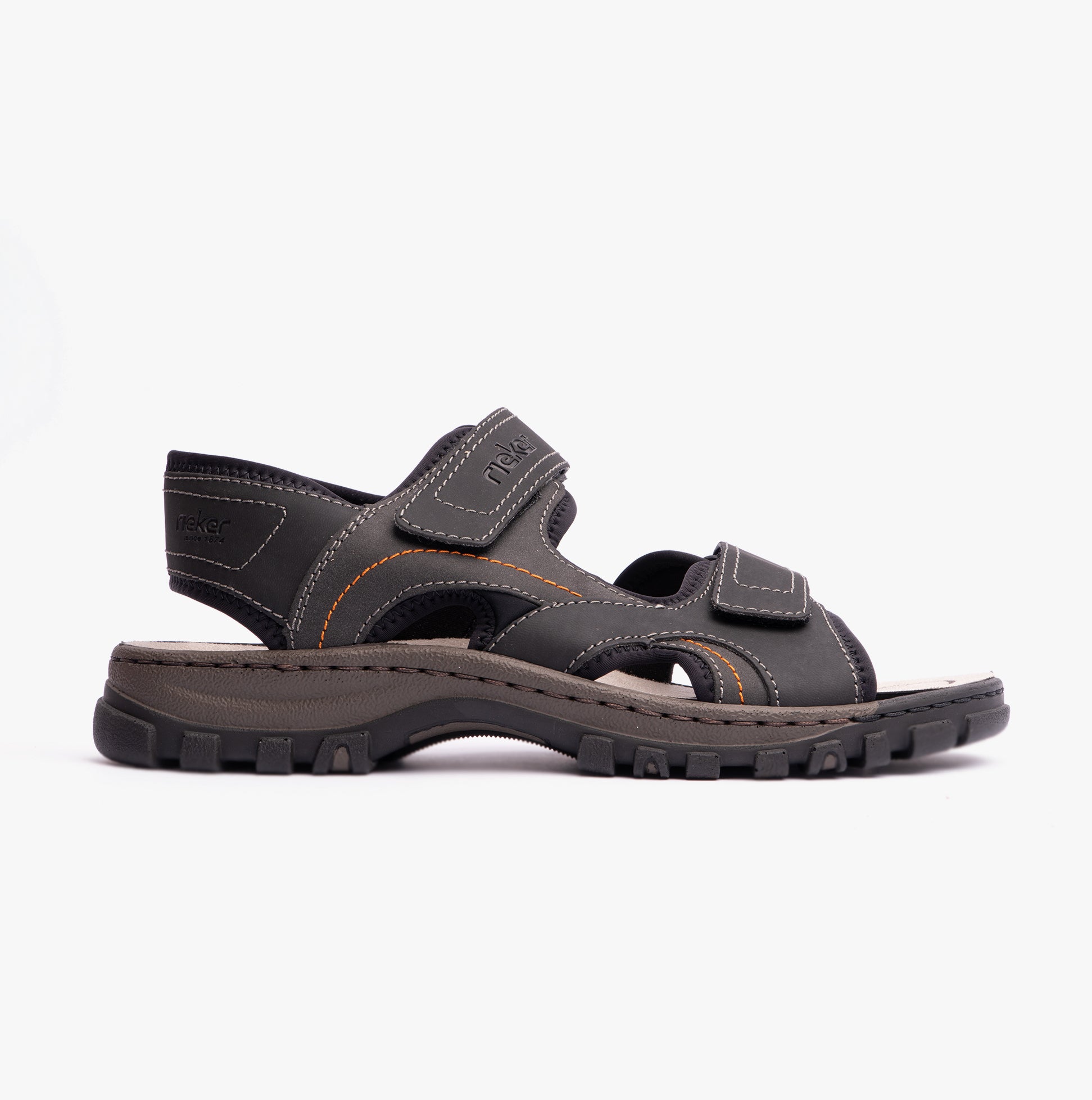 Rieker 25053-00 Mens Sandals Black