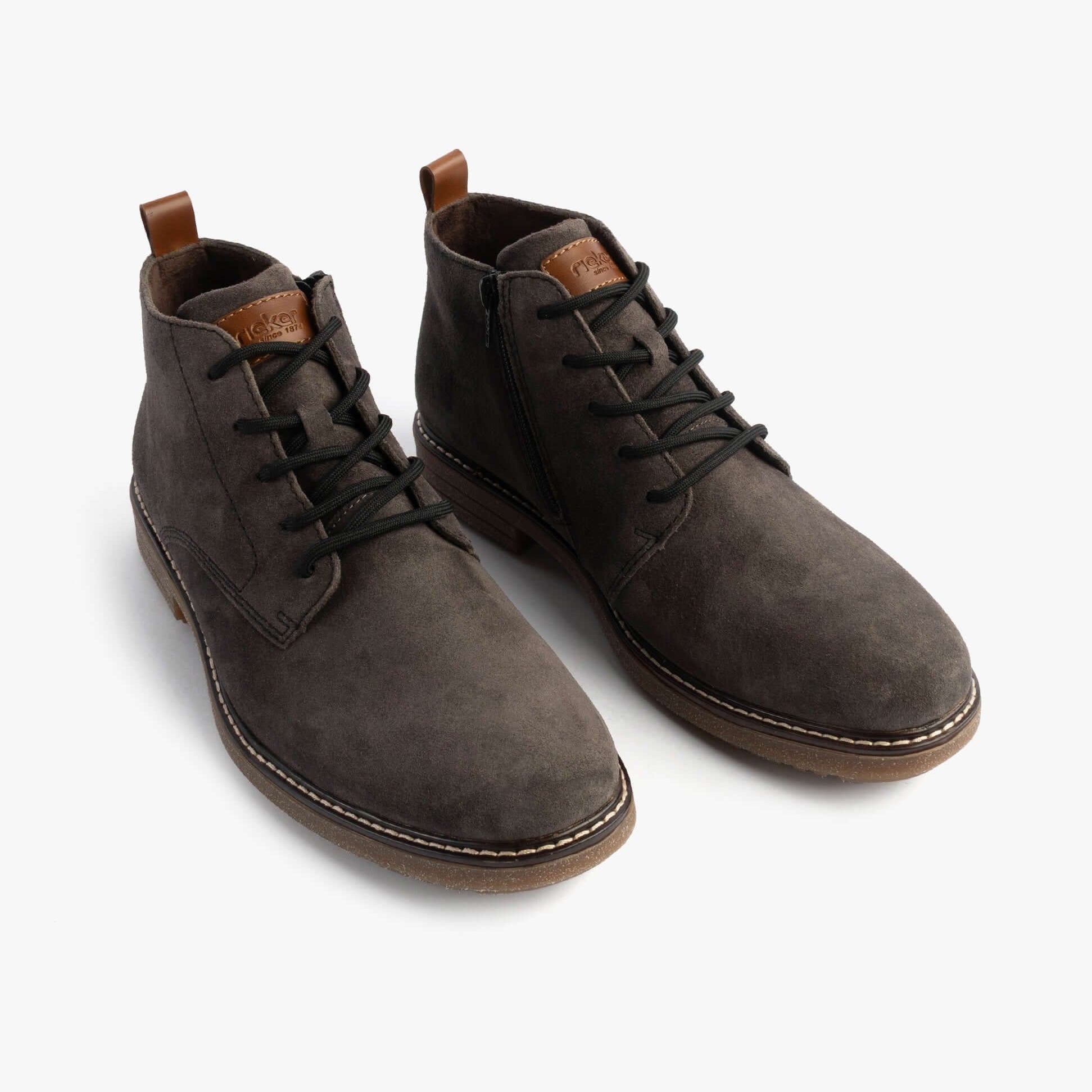 Rieker 33106-45 Mens Boots Grey