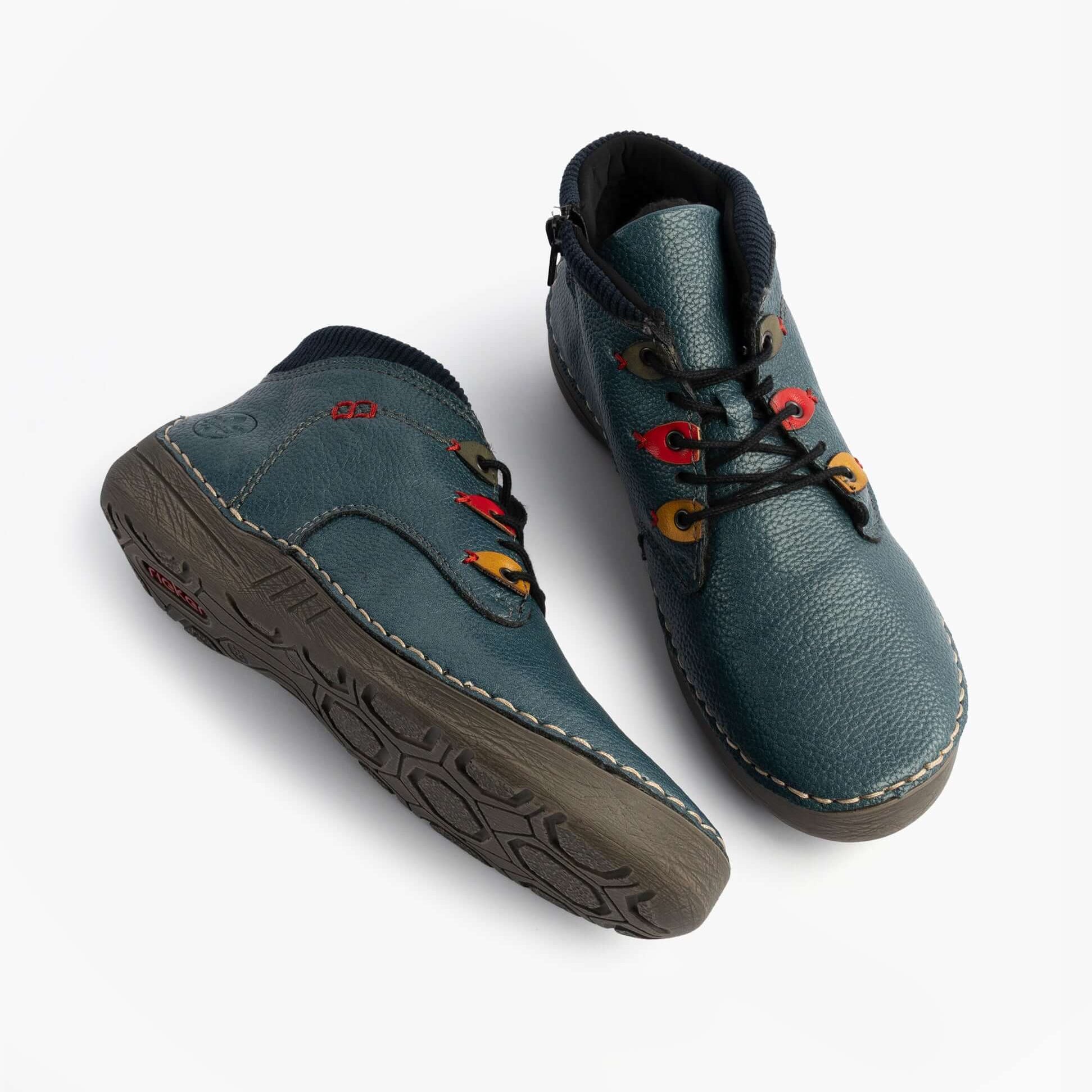 Rieker 52544-14 Womens Boots Blue