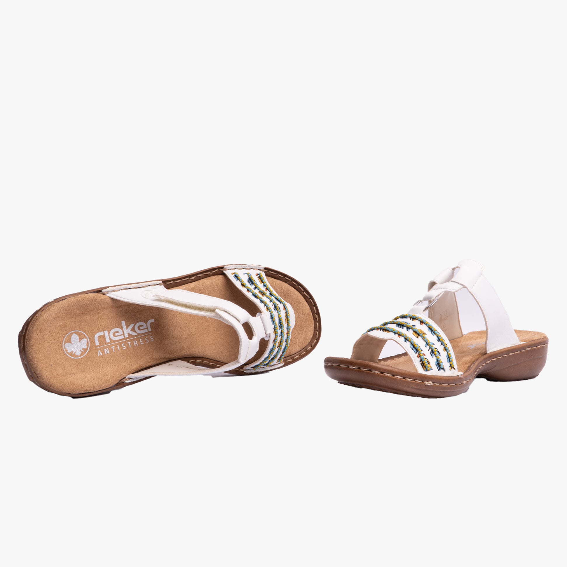 Rieker 60867-80 Womens Sandals White