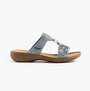 Rieker 608K2-12 Womens Sandals Blue