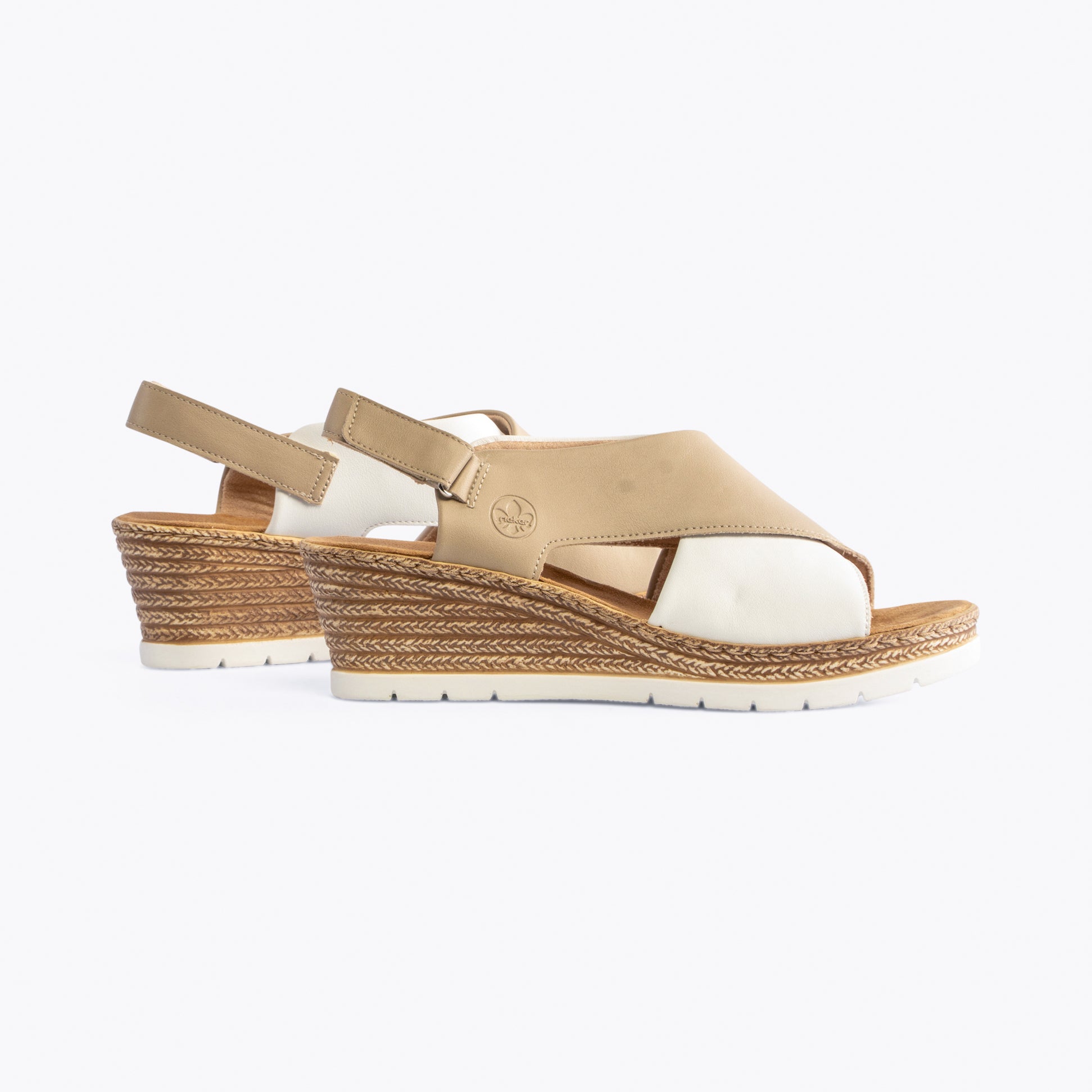 Rieker 61975-62 Womens Sandals Beige