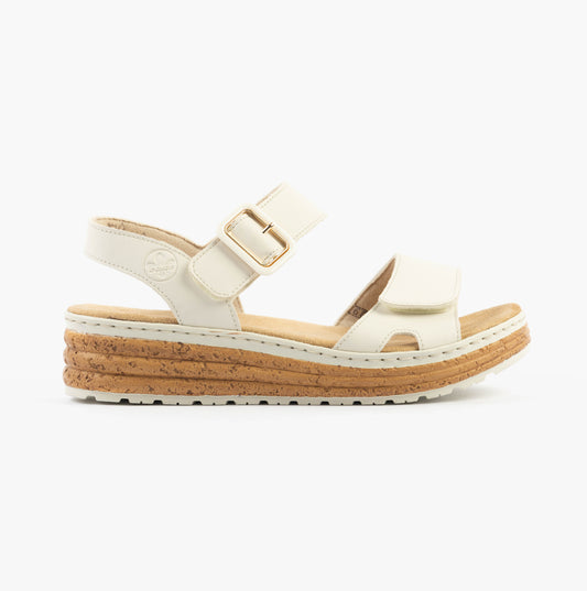 Rieker 62760-60 Womens Sandals Beige