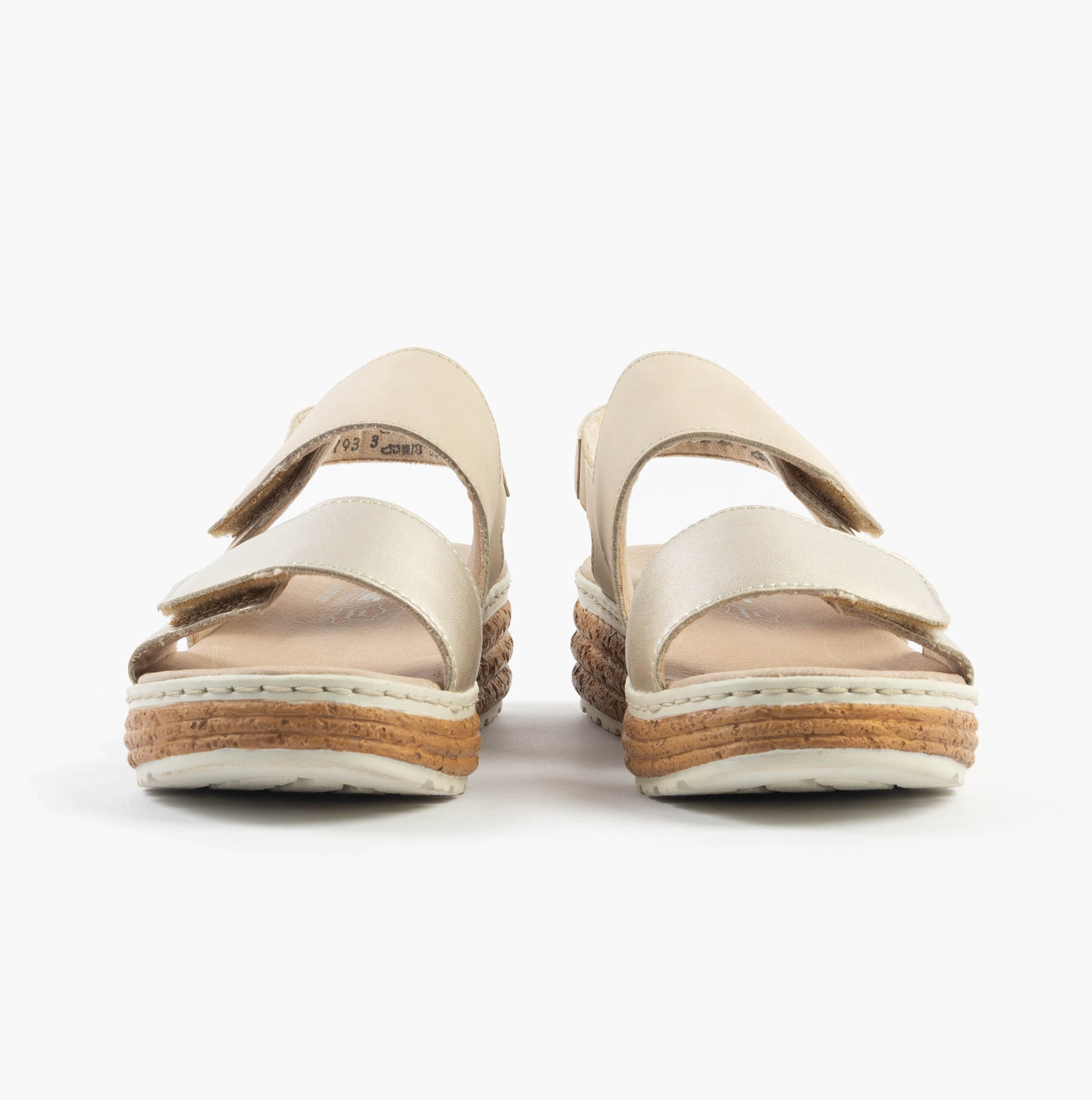 Rieker 62761-90 Womens Sandals Gold