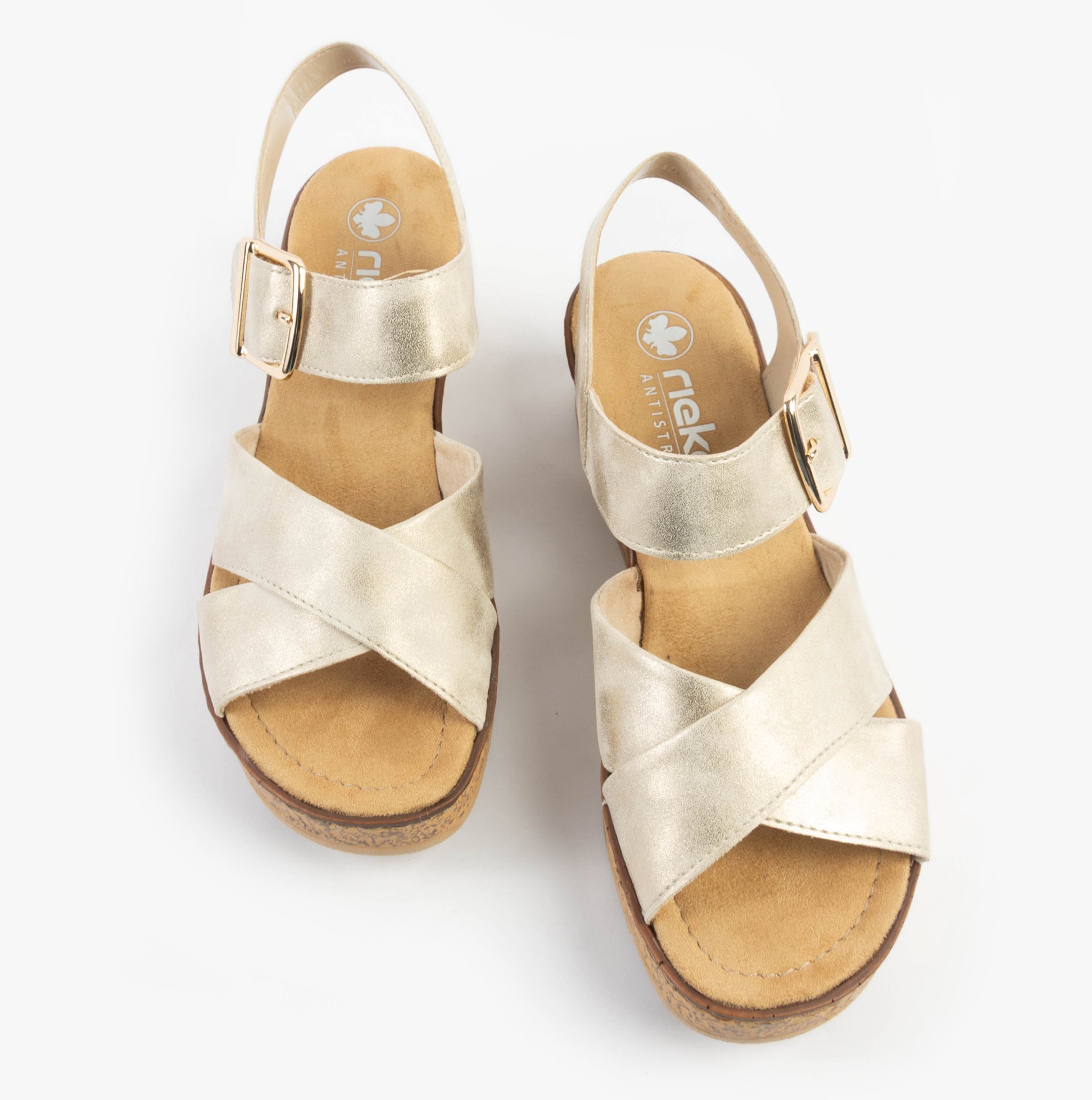 Rieker 63795-60 Womens Sandals Beige