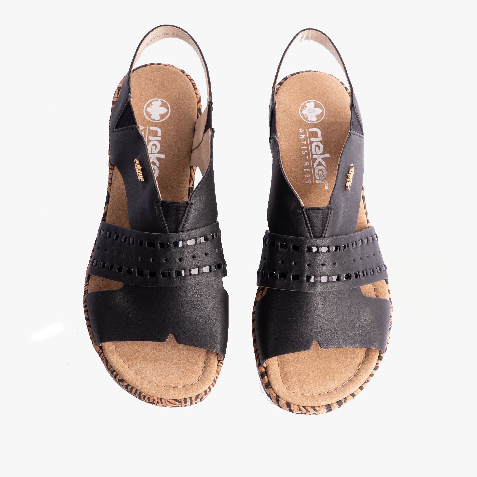 Rieker 67179-00 Womens Sandals Black