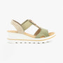 Rieker 67498-52 Womens Sandals Green Combination