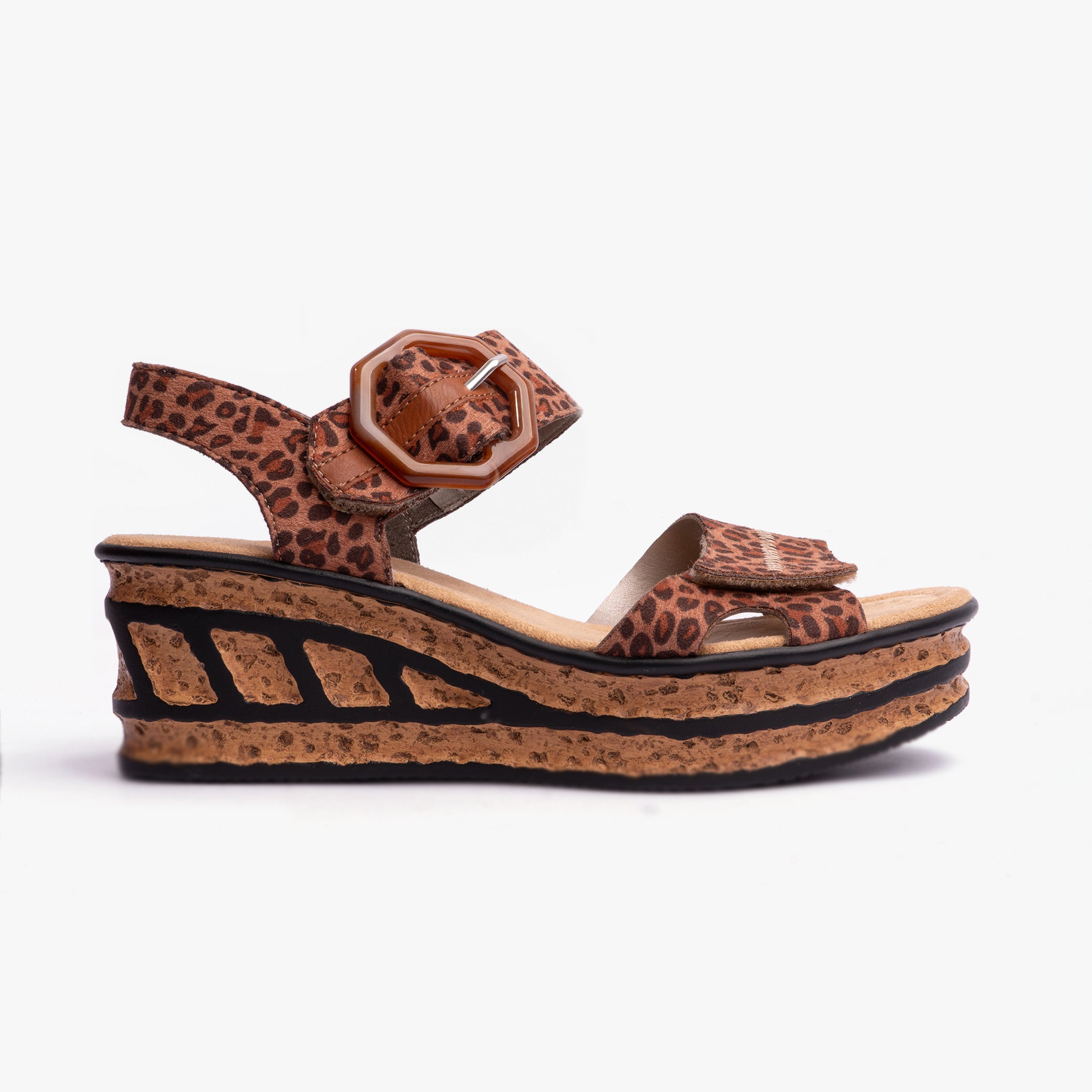 Rieker 68176-90 Womens Sandals Brown