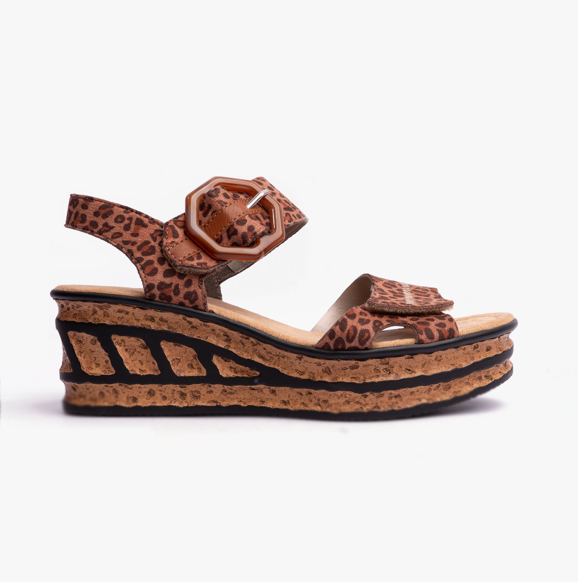 Rieker 68176-90 Womens Sandals Brown