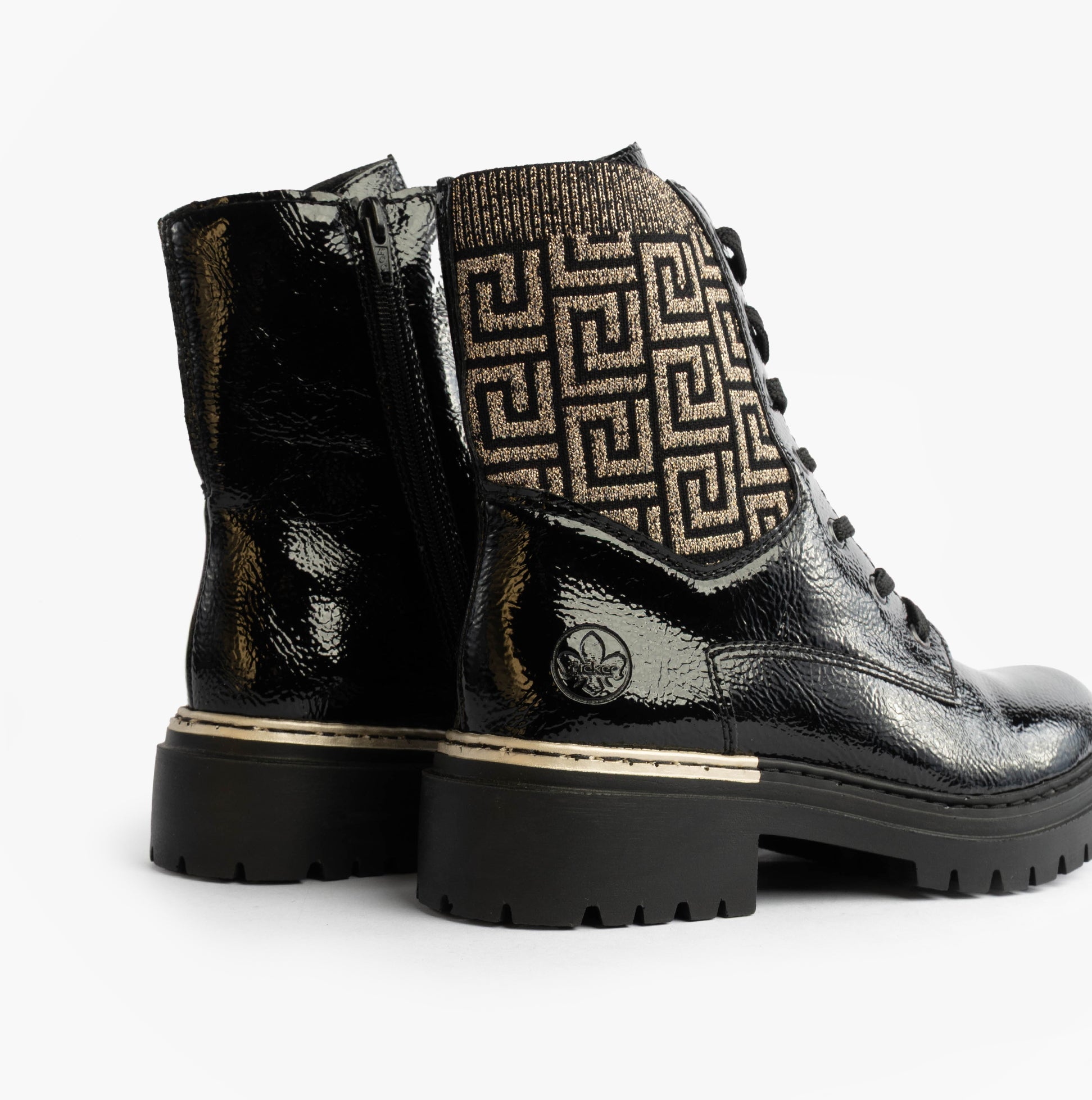 Rieker 72607-00 Womens Boots Black Combination