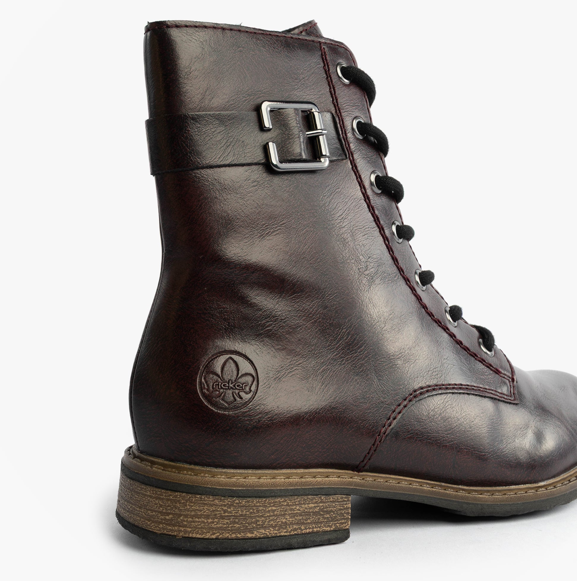 Rieker 74802-35 Womens Boots Red Combination