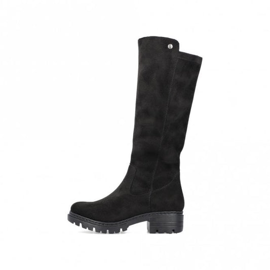Rieker 76890-00 Womens Tall Boots Black