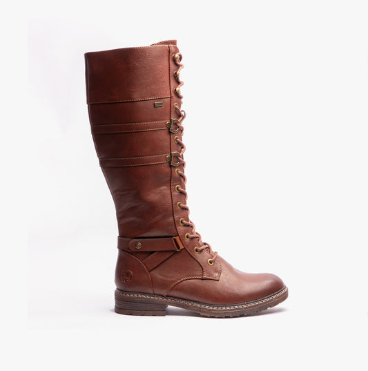 Rieker 94732-24 Womens Knee High Boots Brown