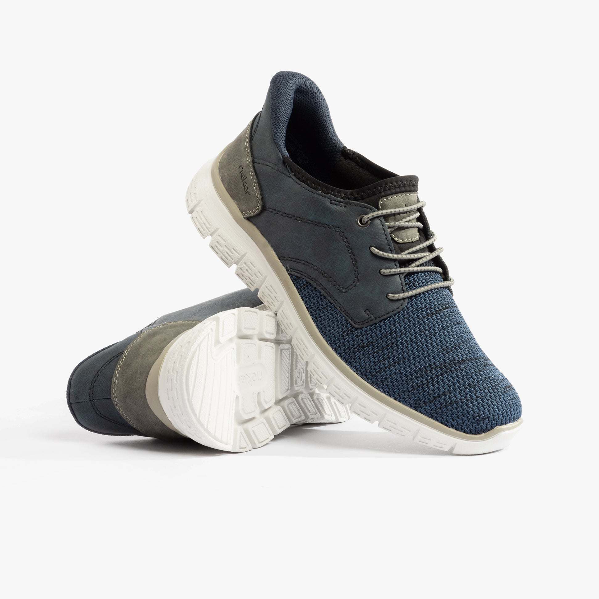 Rieker B6658-14 Mens Shoes Blue