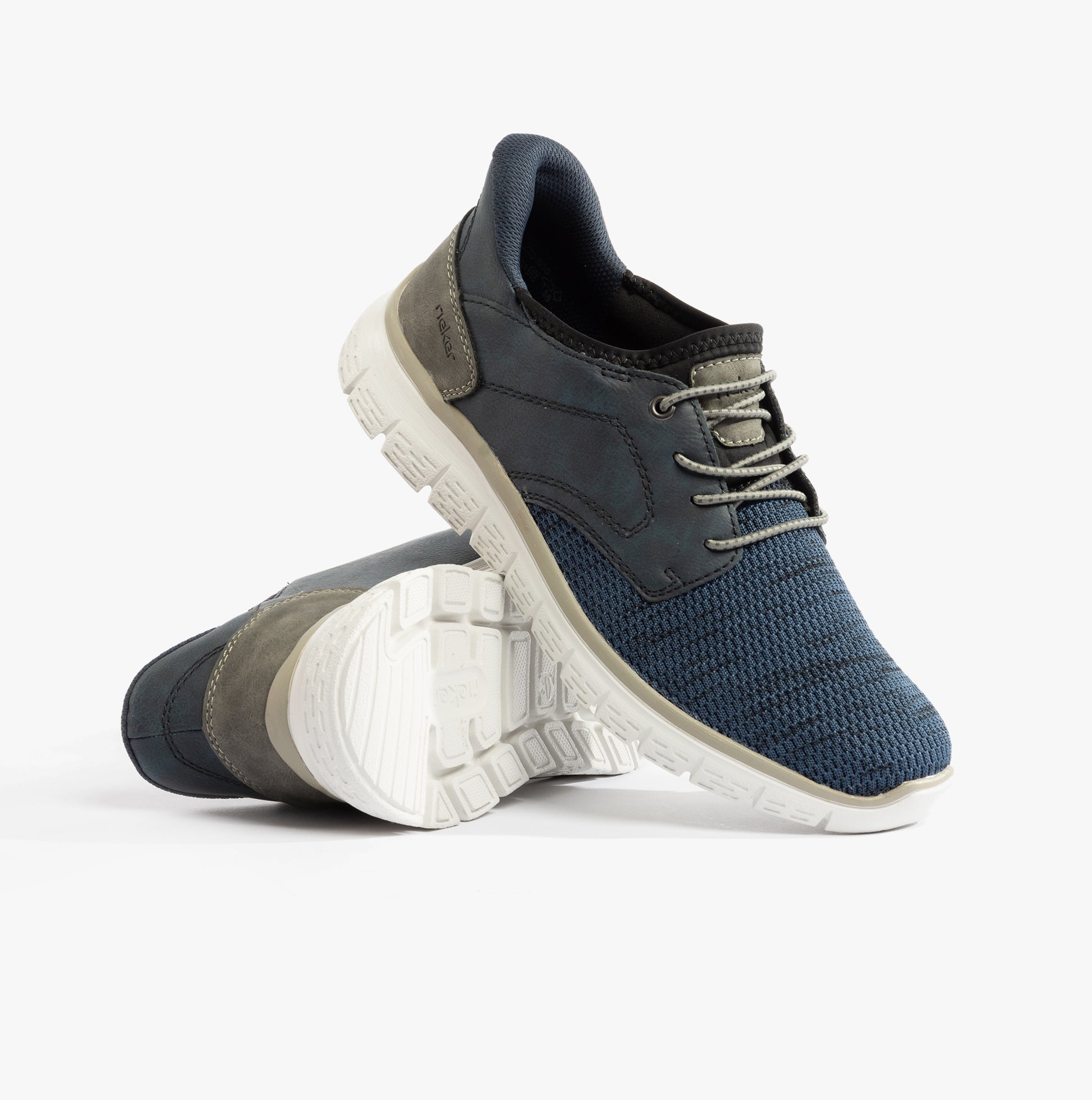 Rieker B6658-14 Mens Shoes Blue