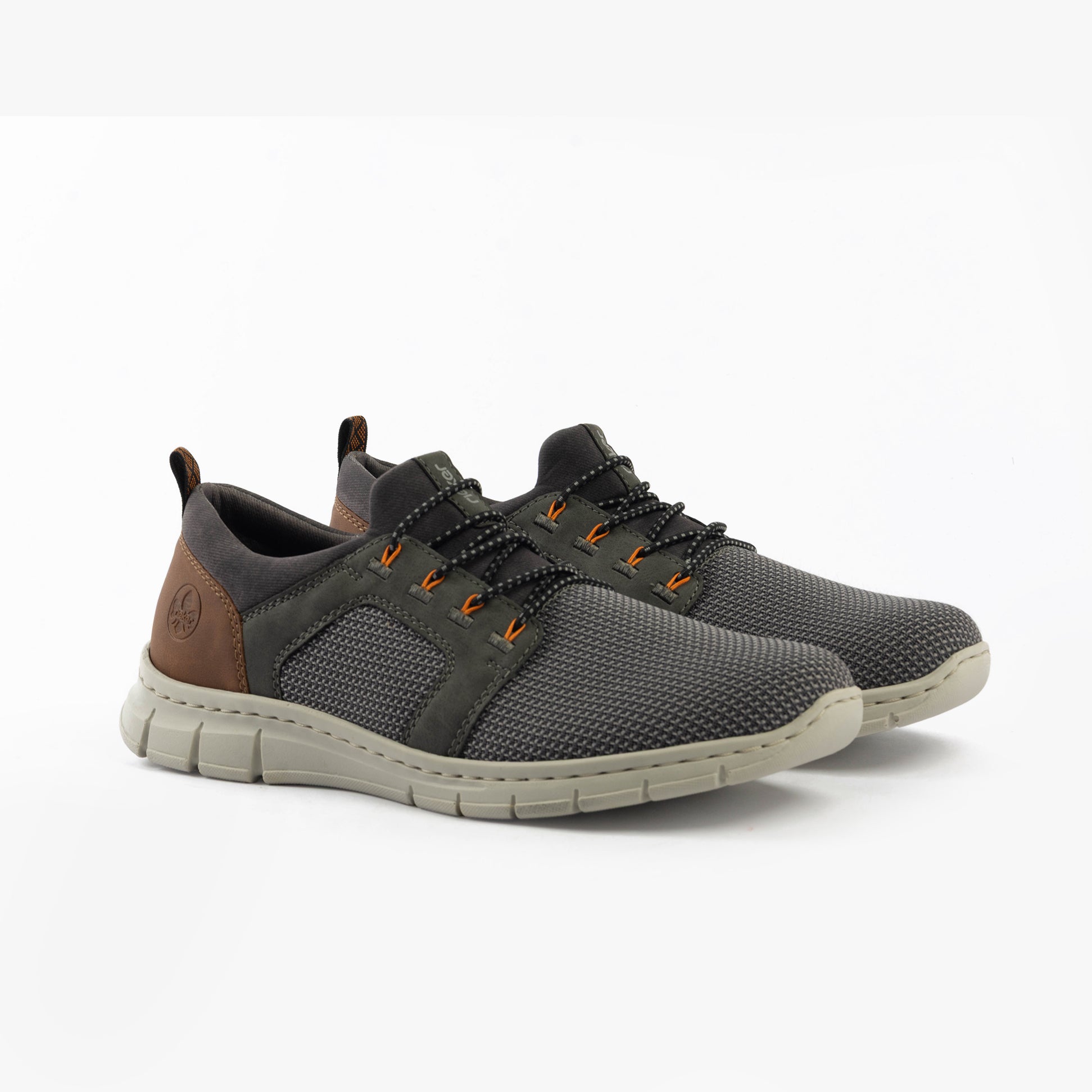 Rieker B7796-42 Mens Trainers Grey