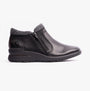 Rieker L4854-00 Womens Leather Boots Black