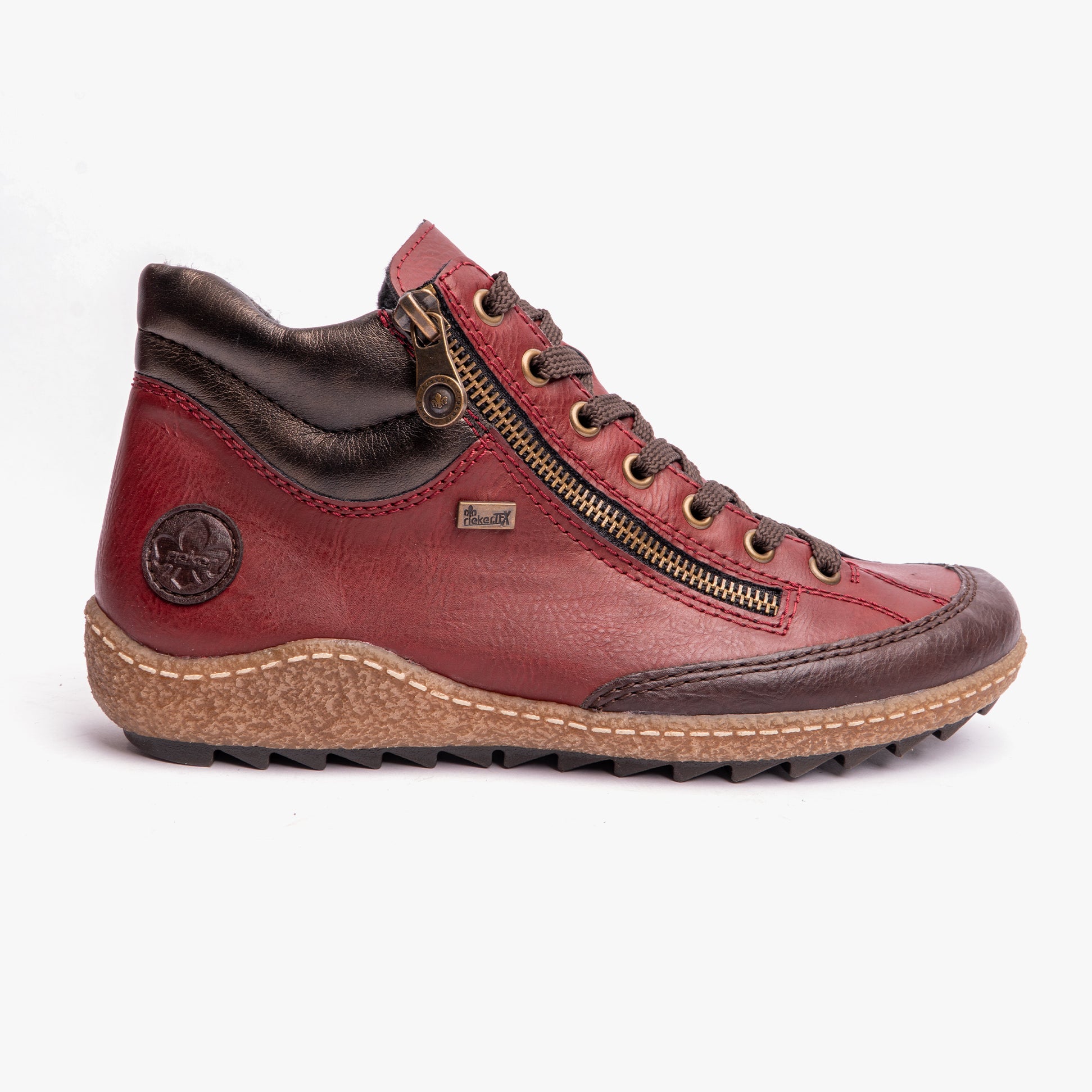 Rieker L7500-35 Womens Boots Red