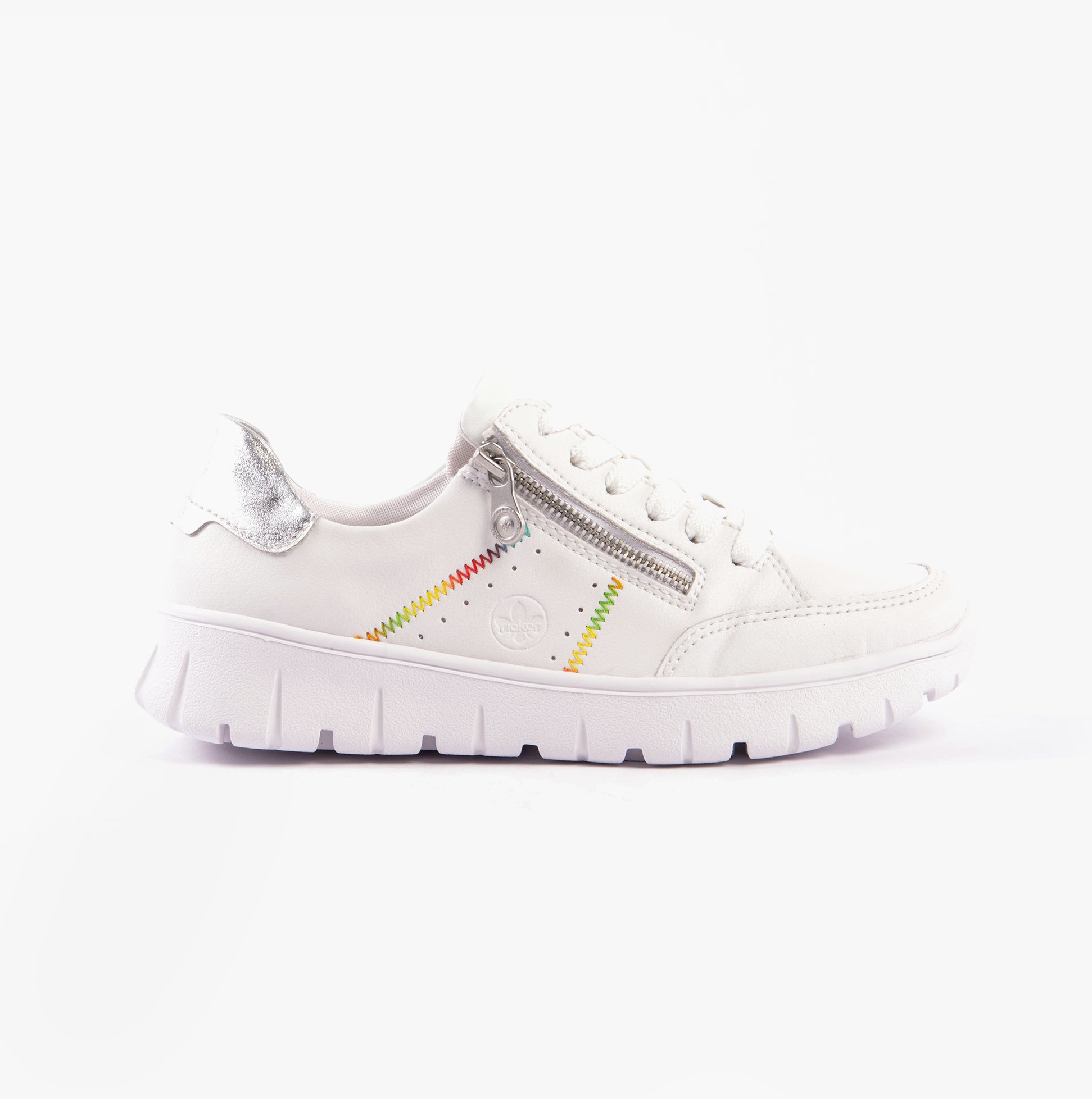 Rieker N1313-80 Womens Shoes White