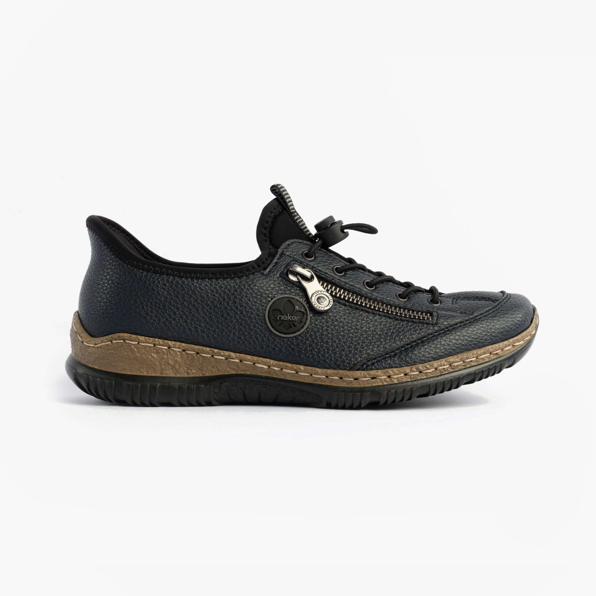Rieker N3267-54 Nikita Womens Bungee Lace Shoes Blue