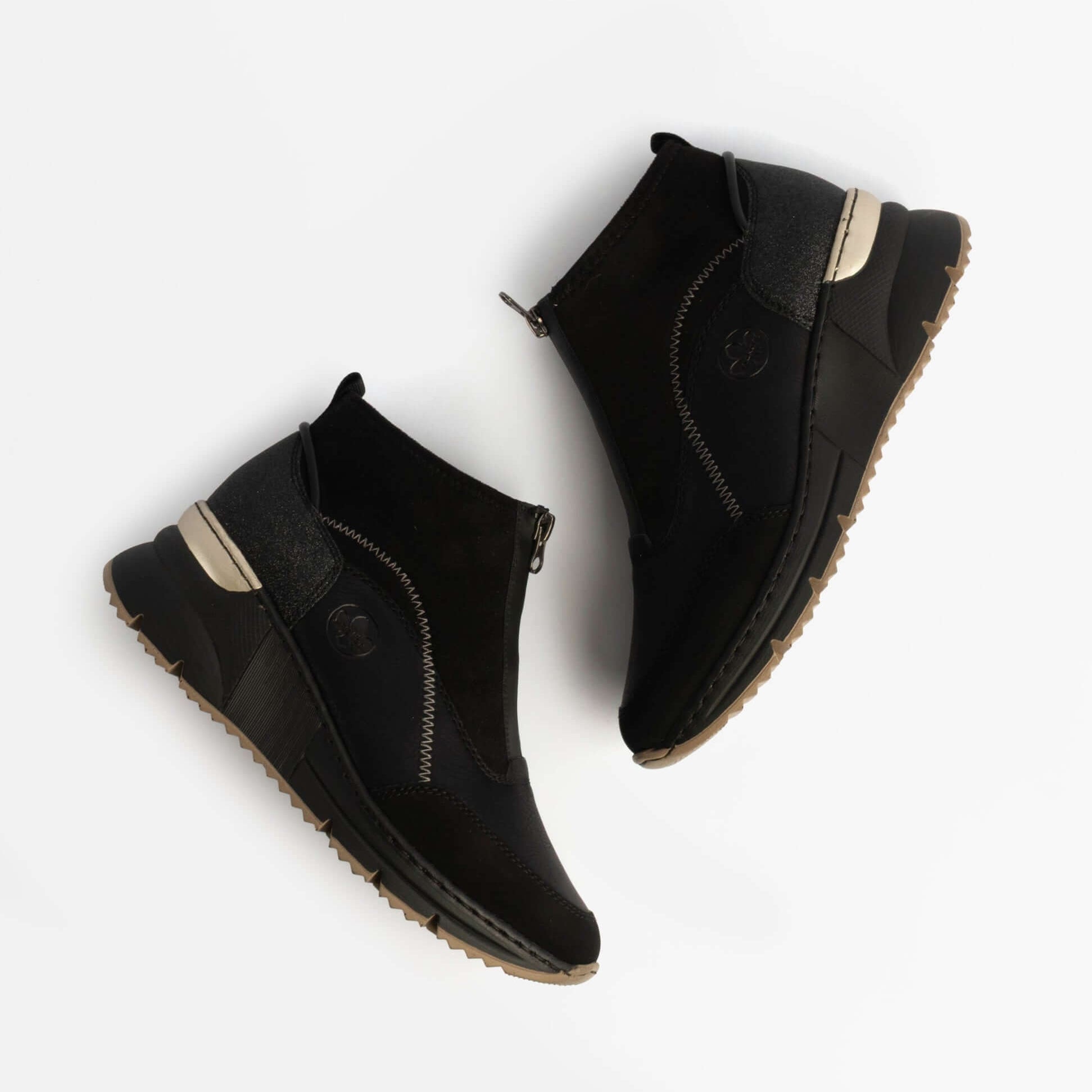 Rieker N6361-00 Womens Boots Black