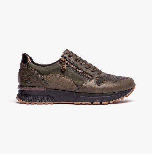 Rieker N7401-52 Womens Trainers Forest