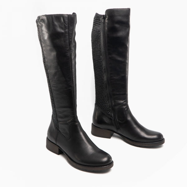 Rieker Z9591-00 Womens Tall Boots Black