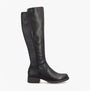 Rieker Z9591-01 Womens Leather Knee-High Boots Black