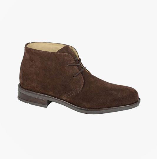Roamers M511DBS Mens 2 Eyelet Chukka Boots Dark Brown