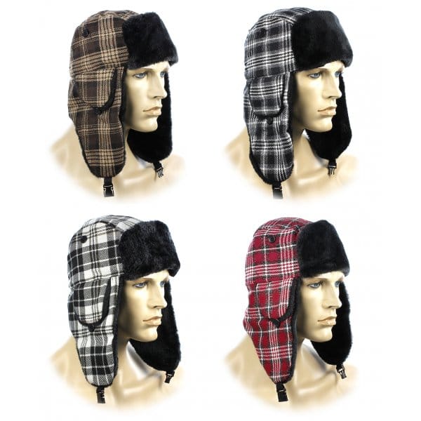 Royal Collection FASHION TRAPPER Womens Ushanka Hat Black