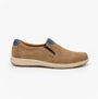 Scimitar OTIS Mens Casual Slip On Shoes Tan