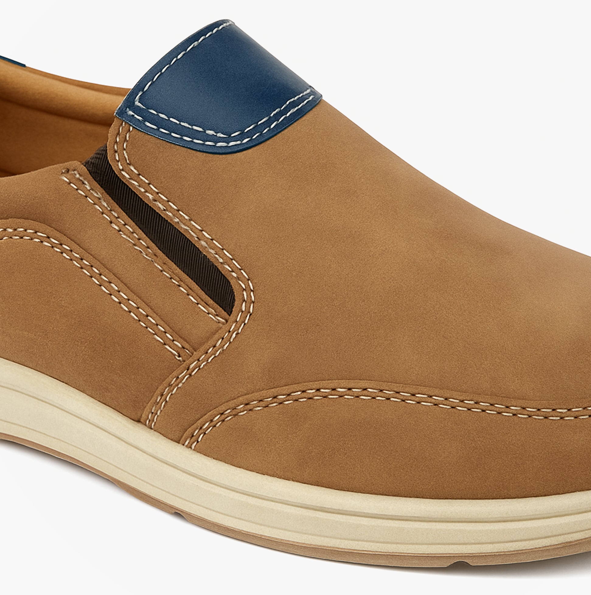 Scimitar OTIS Mens Casual Slip On Shoes Tan