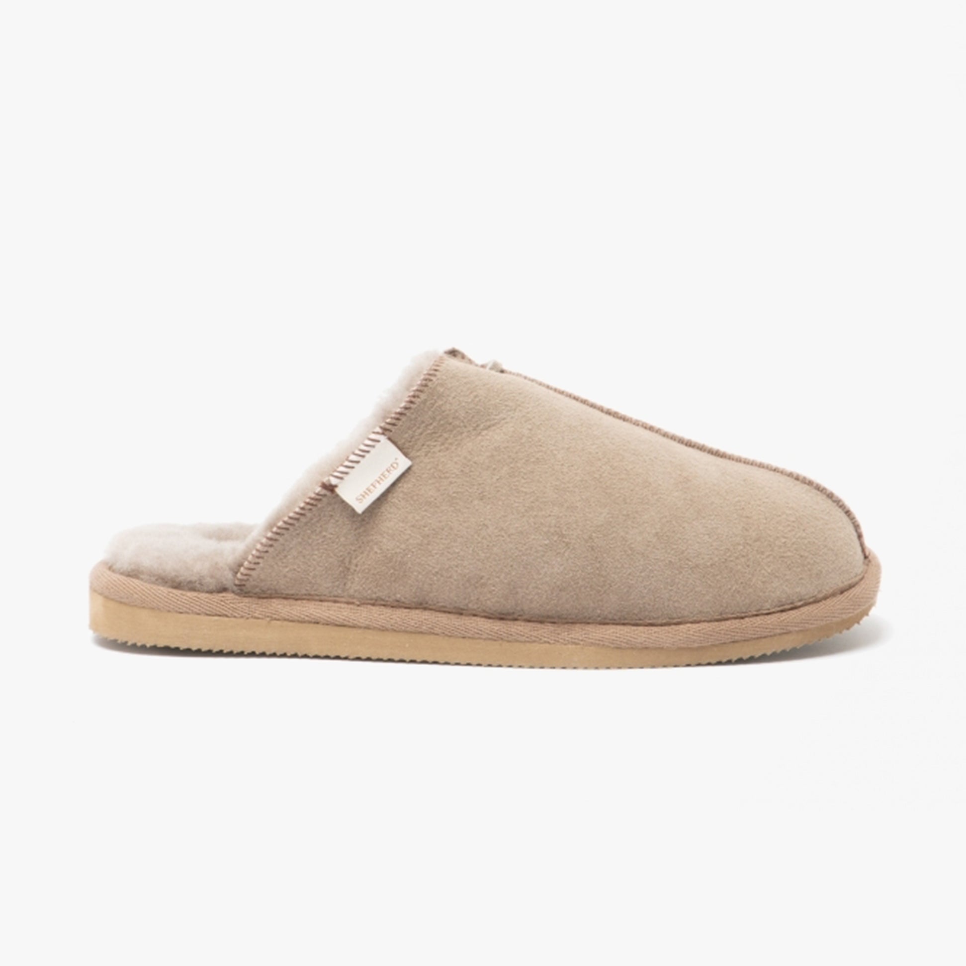 Shepherd HUGO Mens Sheepskin Mules Stone