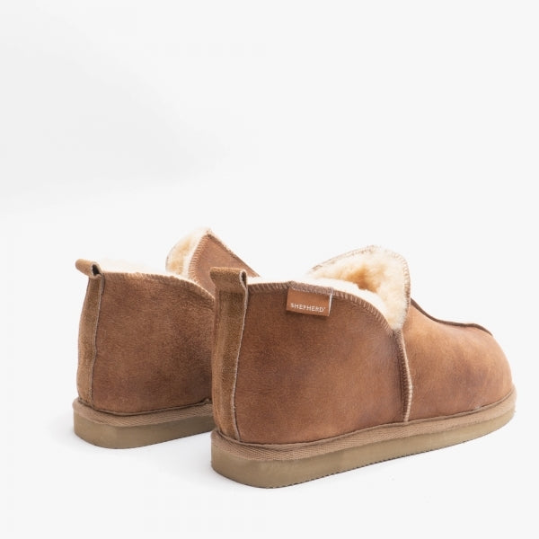 Shepherd ANNIE Womens Sheepskin Slipper Boots Cognac