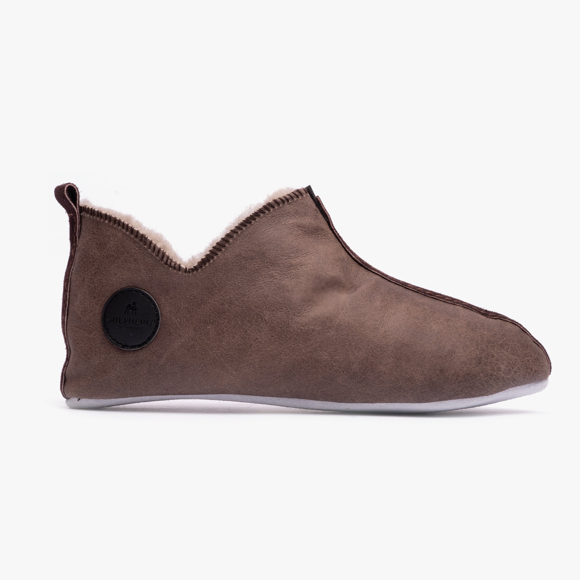 Shepherd LINA Womens Sheepskin Slipper Boots Oiled Antique